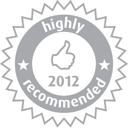 Zoover embleem: In 2012 ontvangen 'Highly Recommended Label' van Zoover